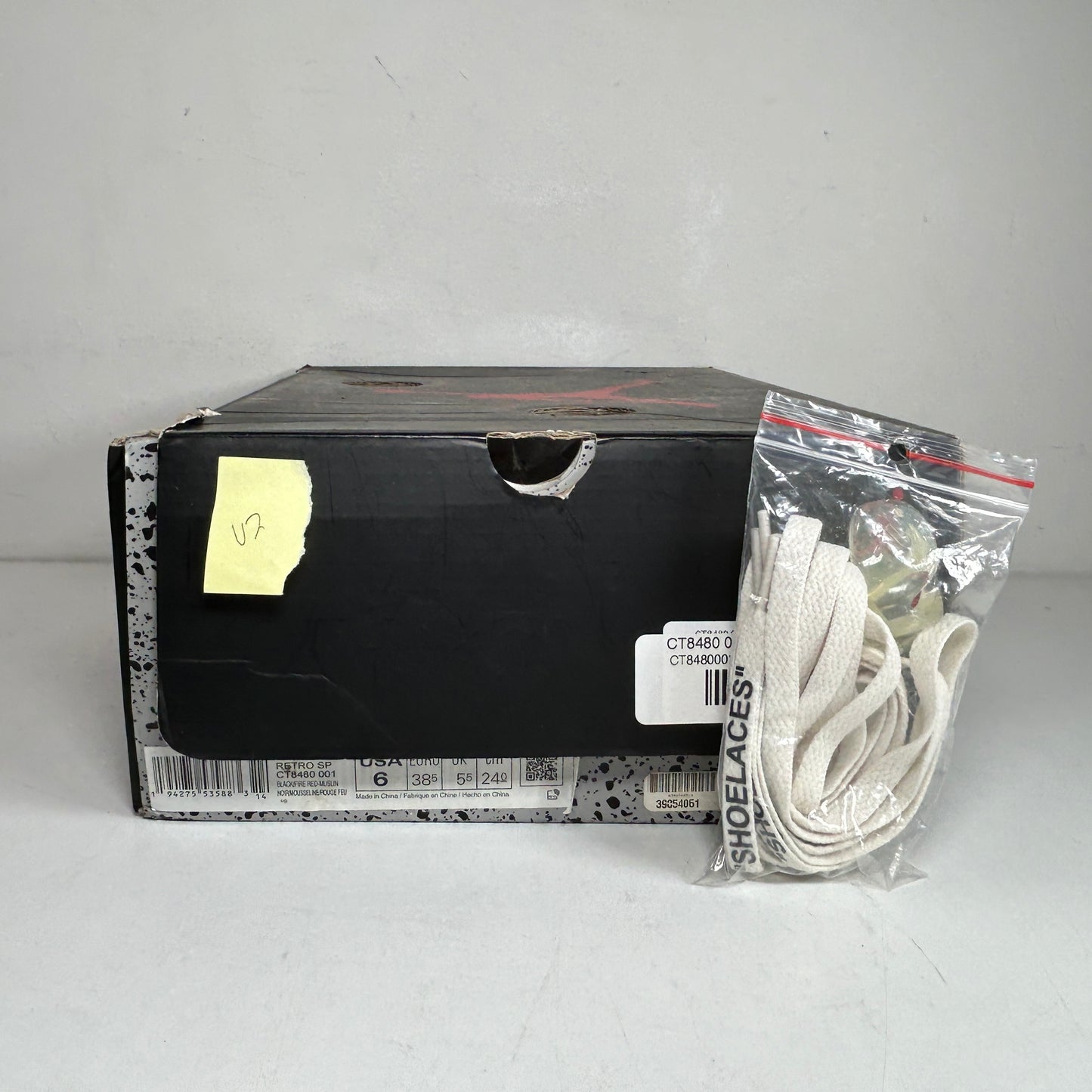 CT8480 001 Jordan 5 Off-White Black [USED] - 6 M (Used2)