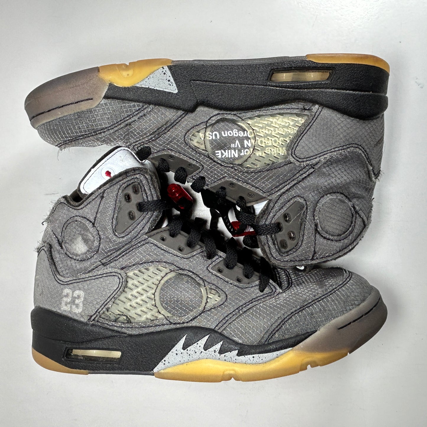 CT8480 001 Jordan 5 Off-White Black [USED] - 6 M (Used2)