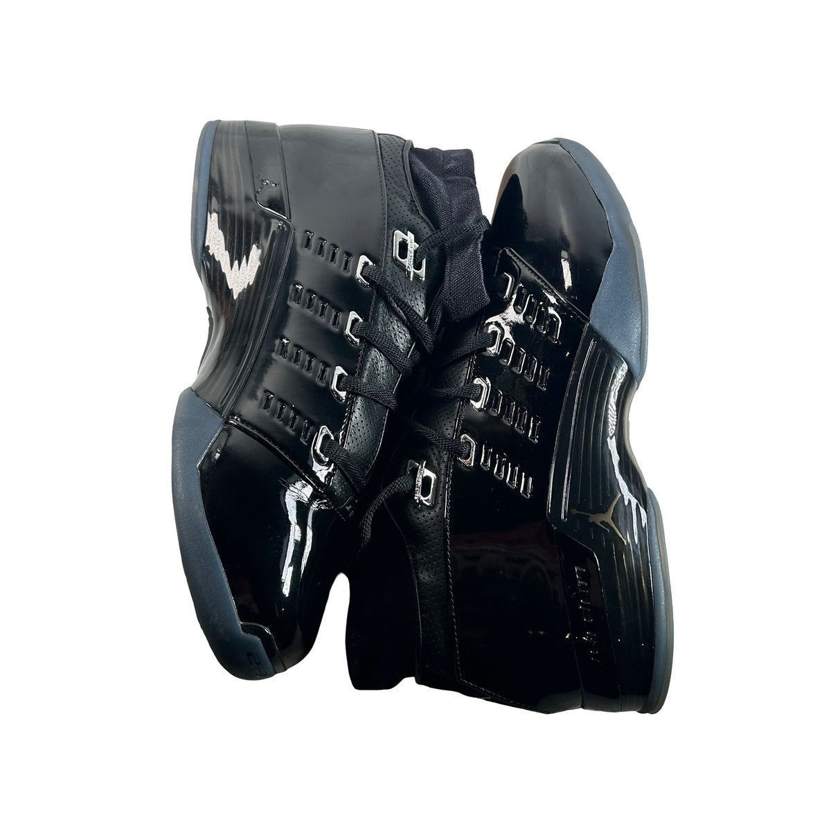 IV7640 001 Air Jordan 17 Low Black Patent [USED] - 10.5 M (Used)