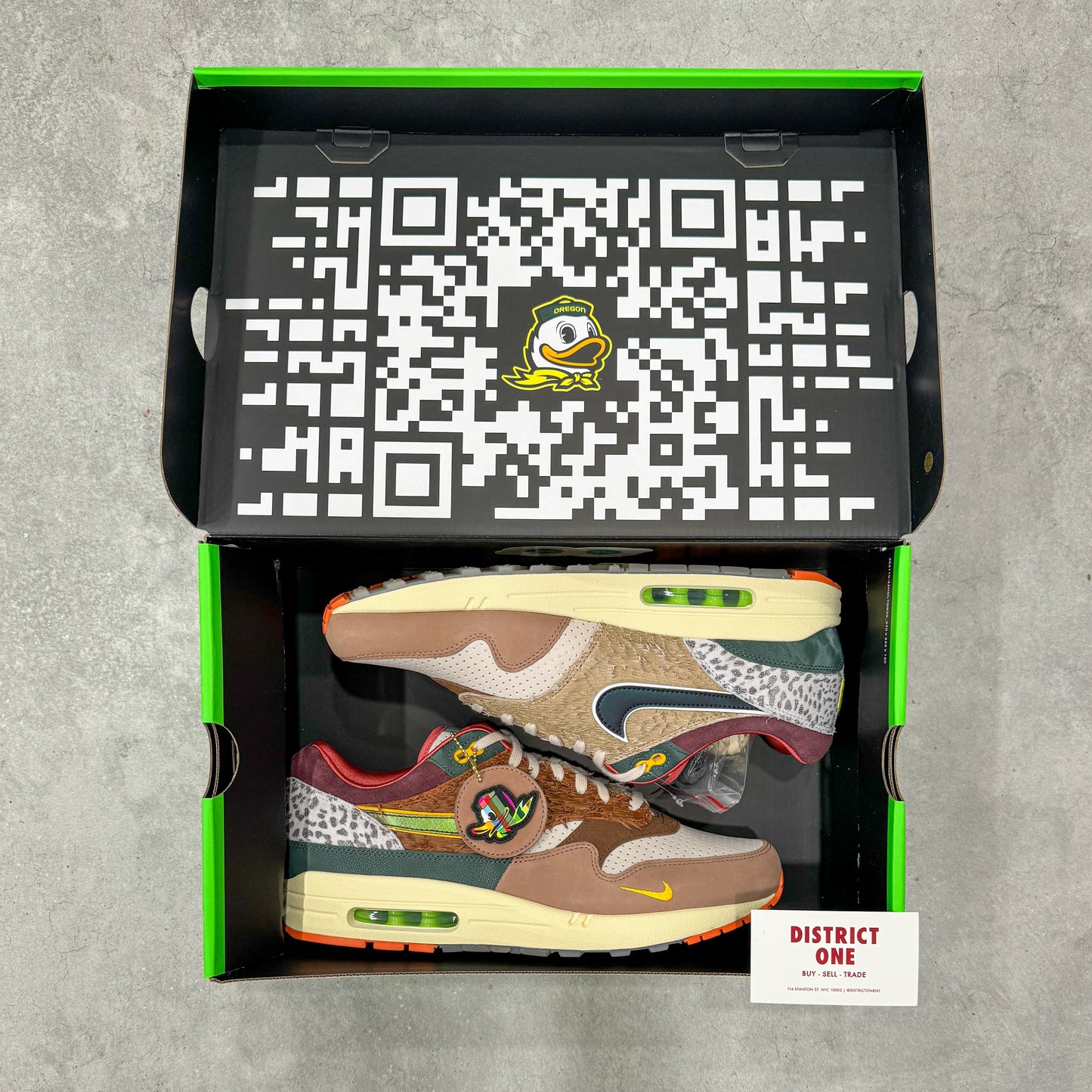 HQ2639 100 Air Max 1 ‘87 Luxe ‘University Of Oregon’ PE