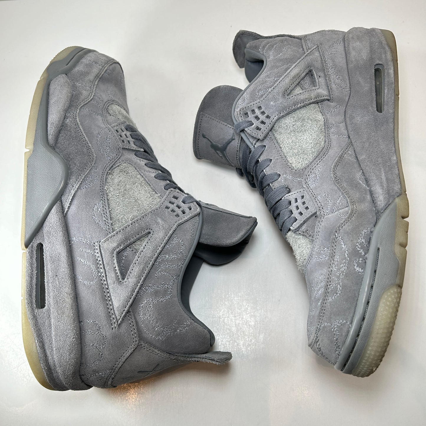 930155 003 Jordan 4 Kaws Grey [USED] - 14 M (Used) (No Box)