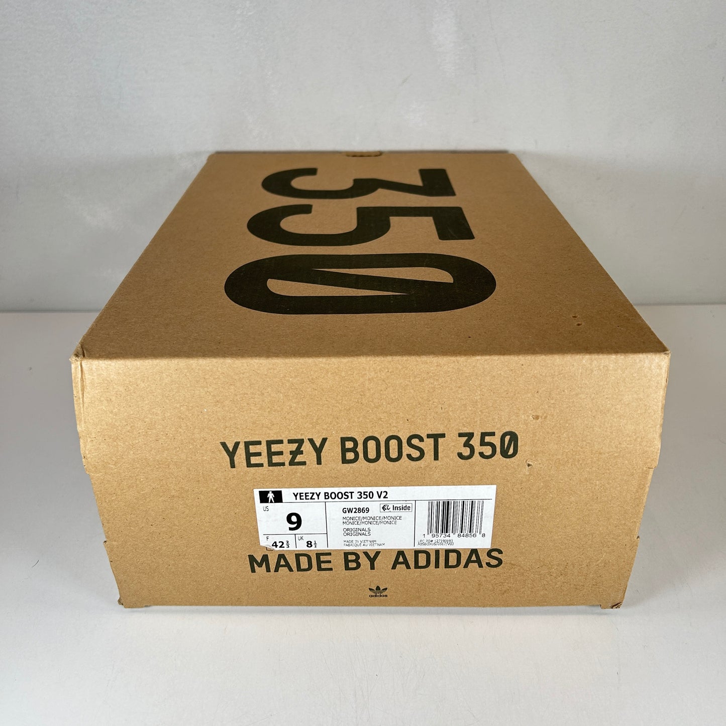 GW2869 adidas Yeezy Boost 350 V2 Mono Ice [USED] - 9 M (Used)