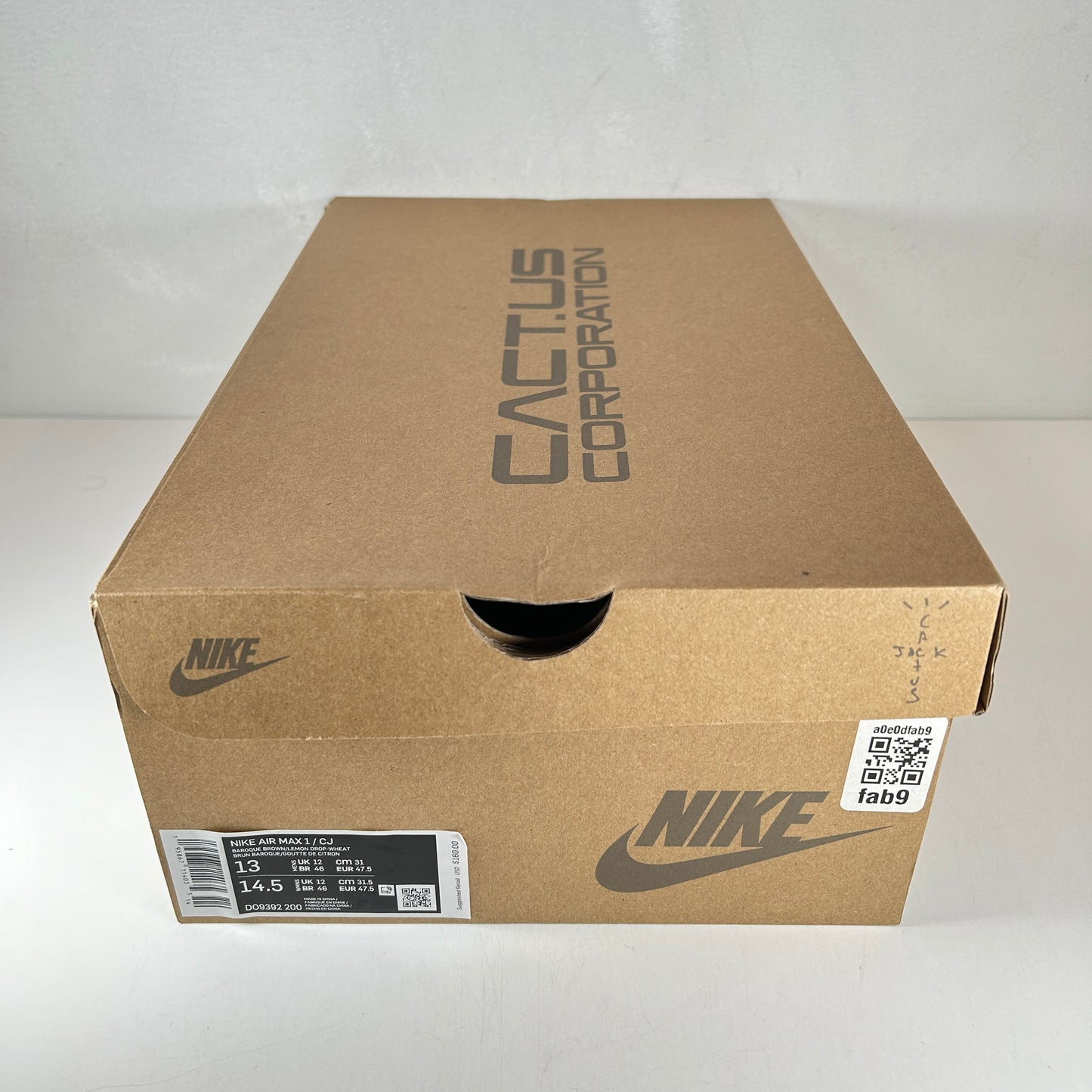 DO9392 200 Nike Air Max 1 Travis Scott Brown [USED] - 13 M (VNDS)
