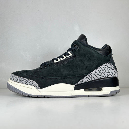 CK9246 001 Jordan 3 Retro Off Noir (Women's) [USED] - 10 W (Used)