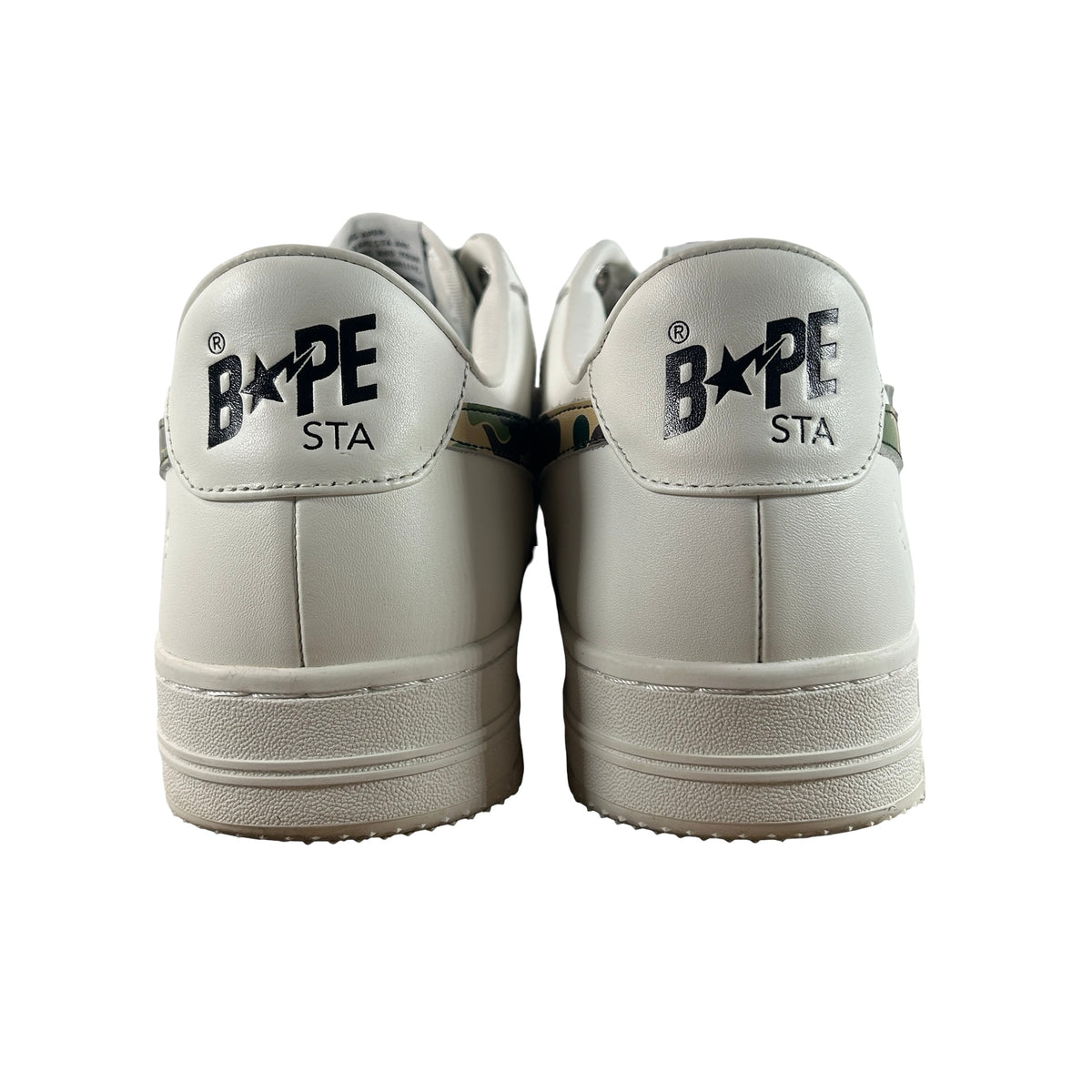 1K70 191 335 GRN A Bathing Ape Bape Sta Low ABC Camo White Green (2025) [USED] - 12 M (Used)