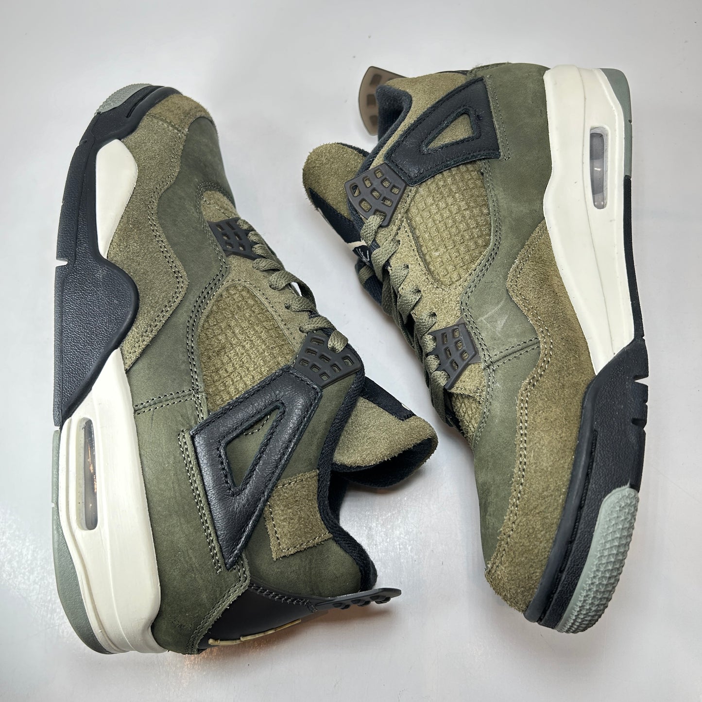 FB9927 200 Air Jordan 4 Craft Medium Olive [USED] - 9 M (Used) (No Insoles)