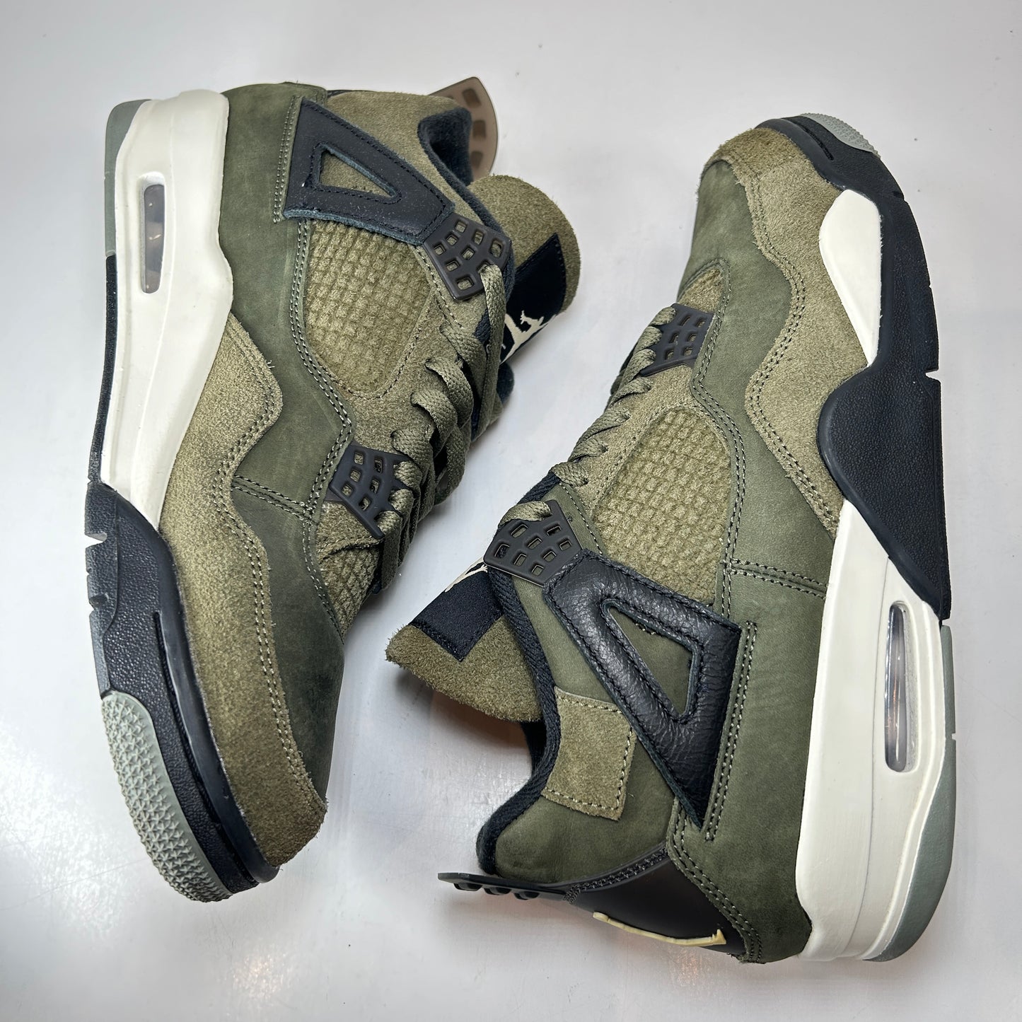 FB9927 200 Air Jordan 4 Craft Medium Olive [USED] - 9 M (Used) (No Insoles)