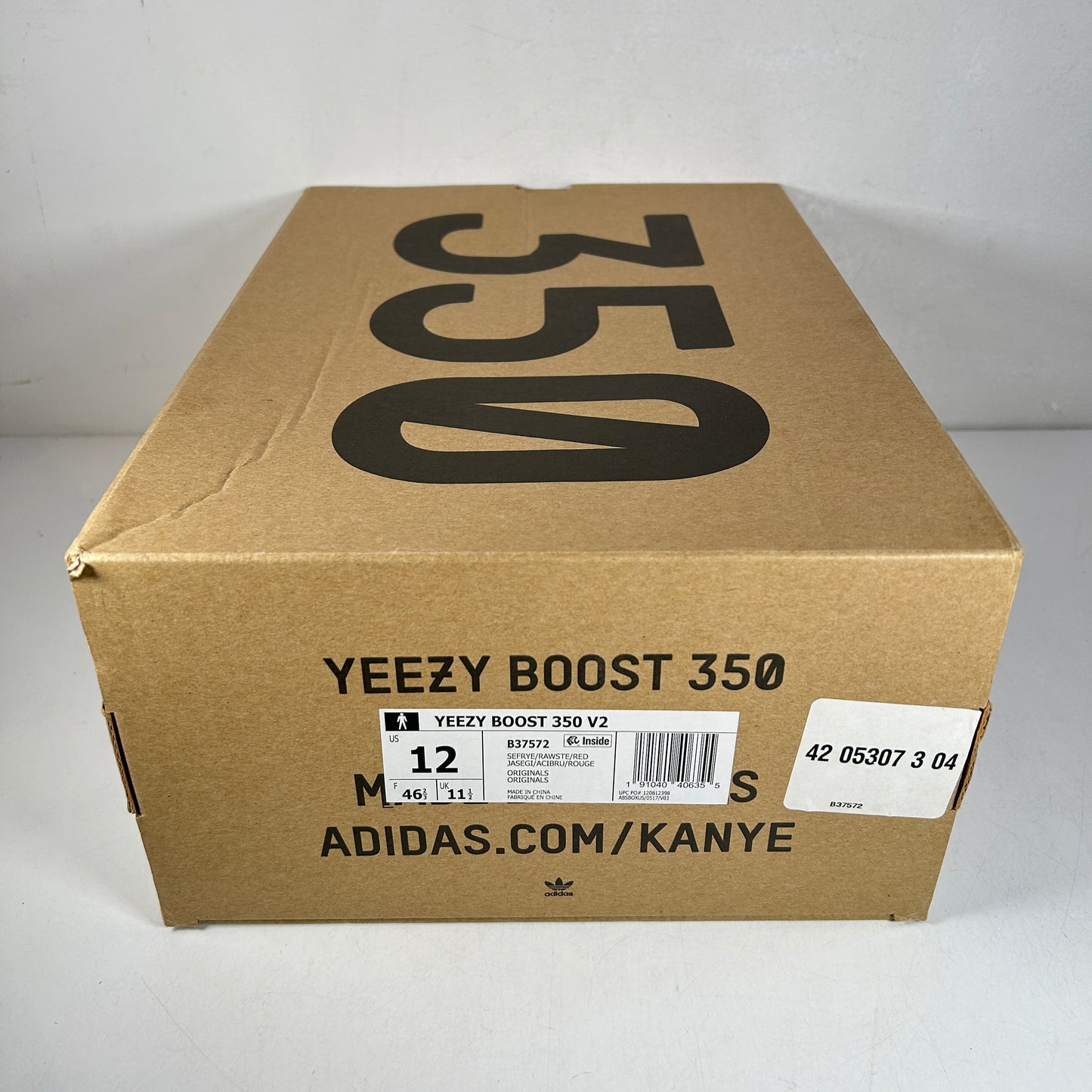 B37572 adidas Yeezy Boost 350 V2 Semi Frozen Yellow [USED] - 12 M (Used)