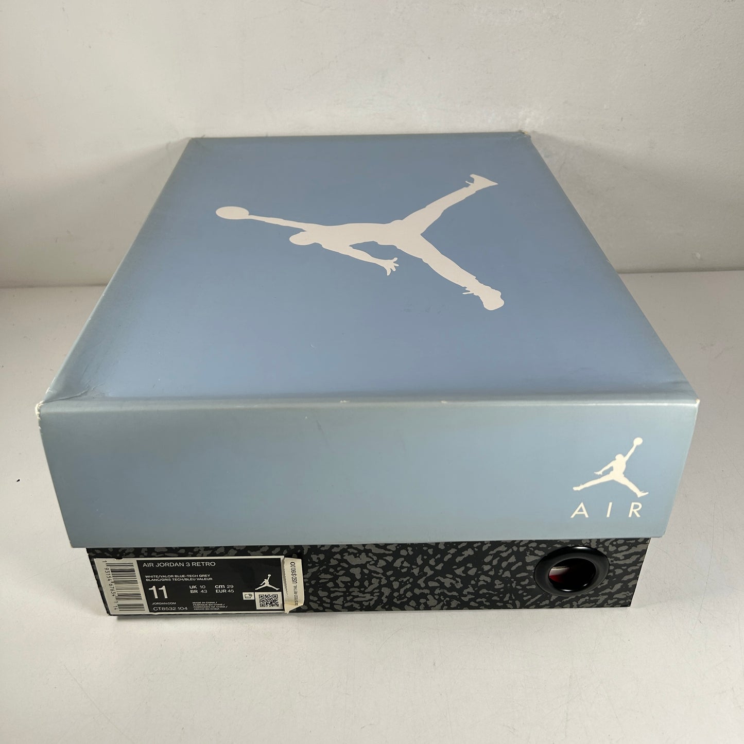 CT8532 104 Jordan 3 Retro UNC (2020) [USED] - 11 M (Used2)
