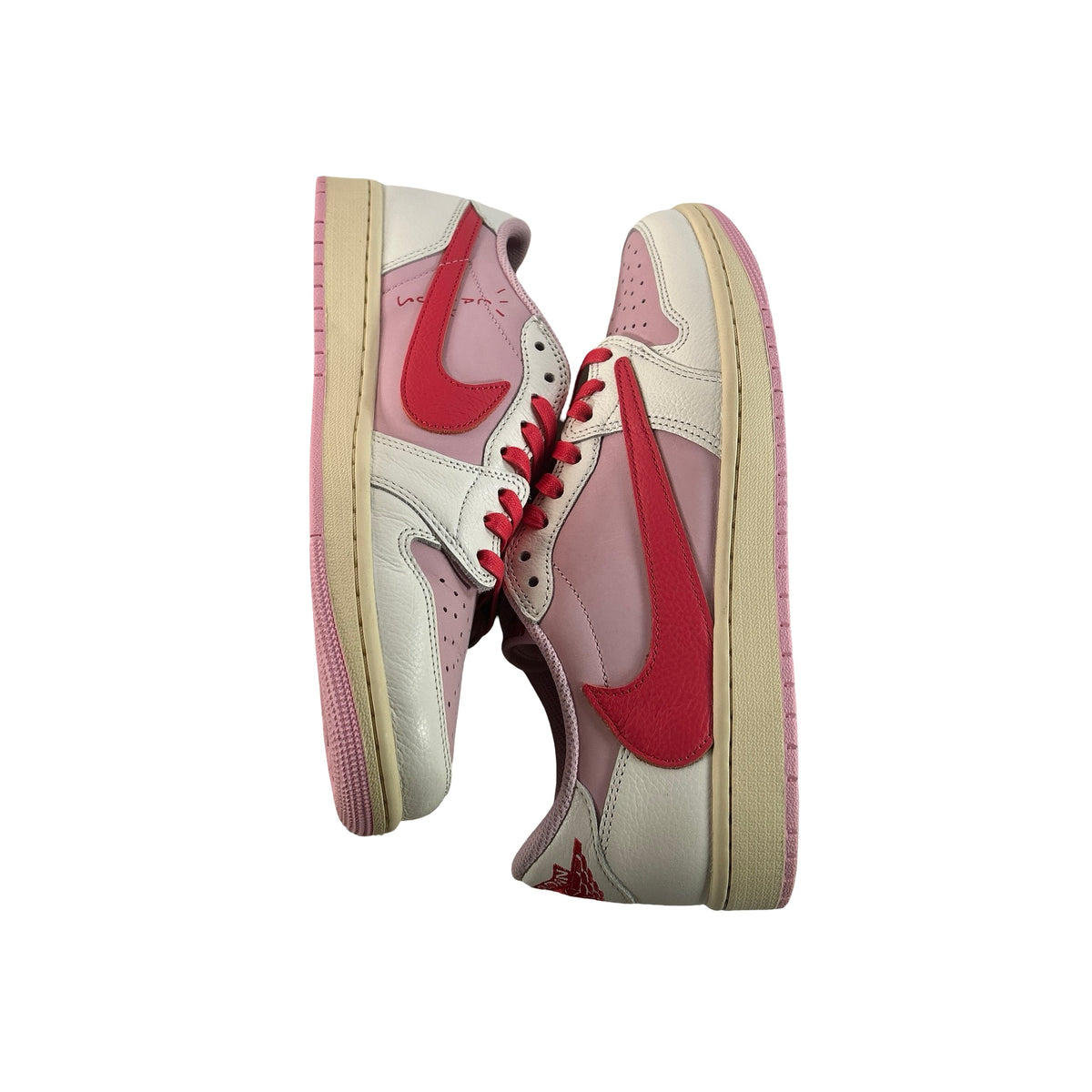 IQ7604 101 Jordan 1 Retro Low OG SP Travis Scott Sail Tropical Pink [USED] - 10 M (Used)