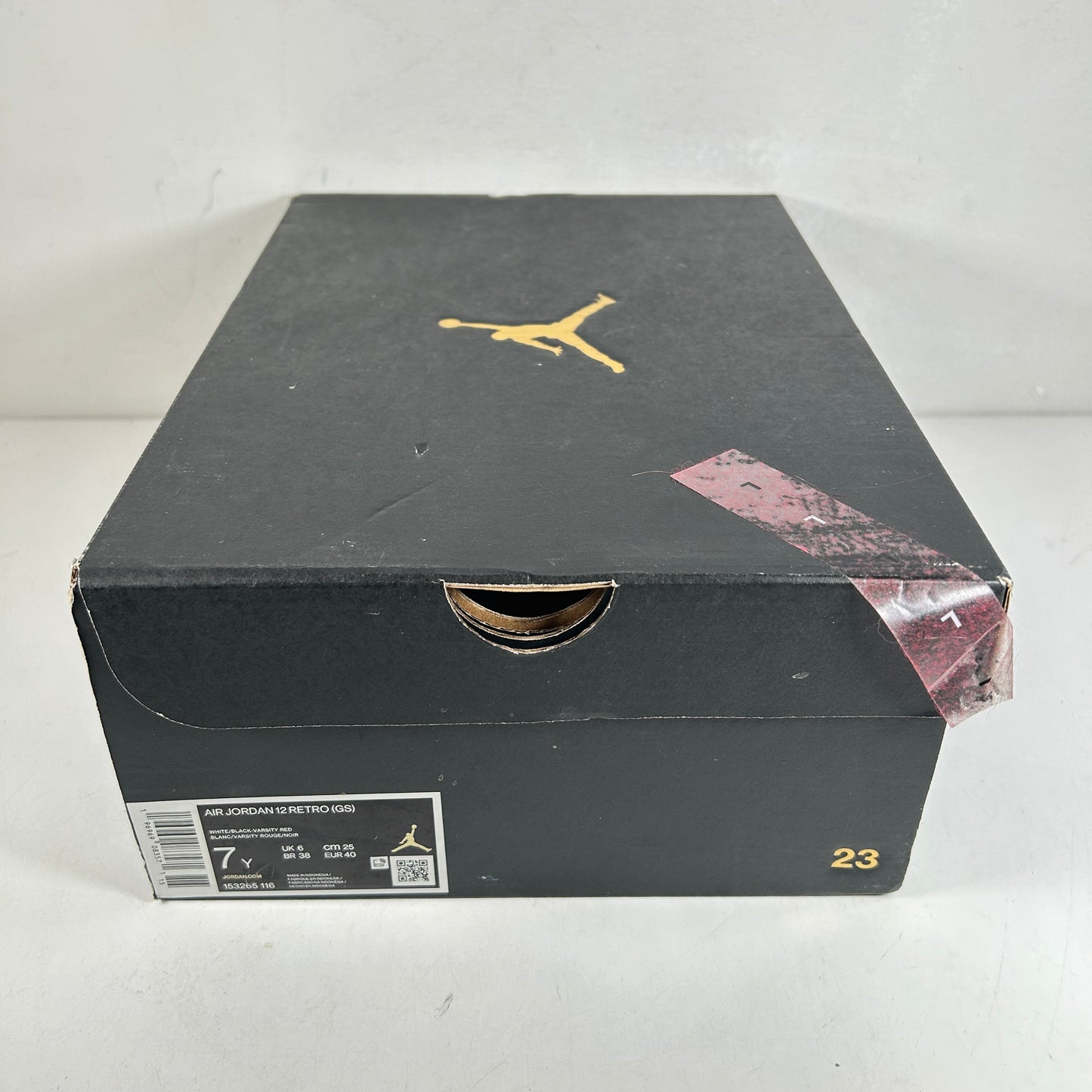 153265 116 Jordan 12 Retro Cherry (2023) (GS) [USED] - 7 Y (Used)