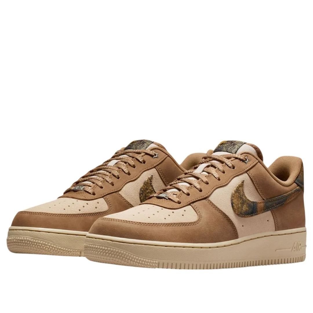 IO9803 200 Nike Air Force 1 Low '07 Realtree Rattan Rocky Tan Seal Brown Camo