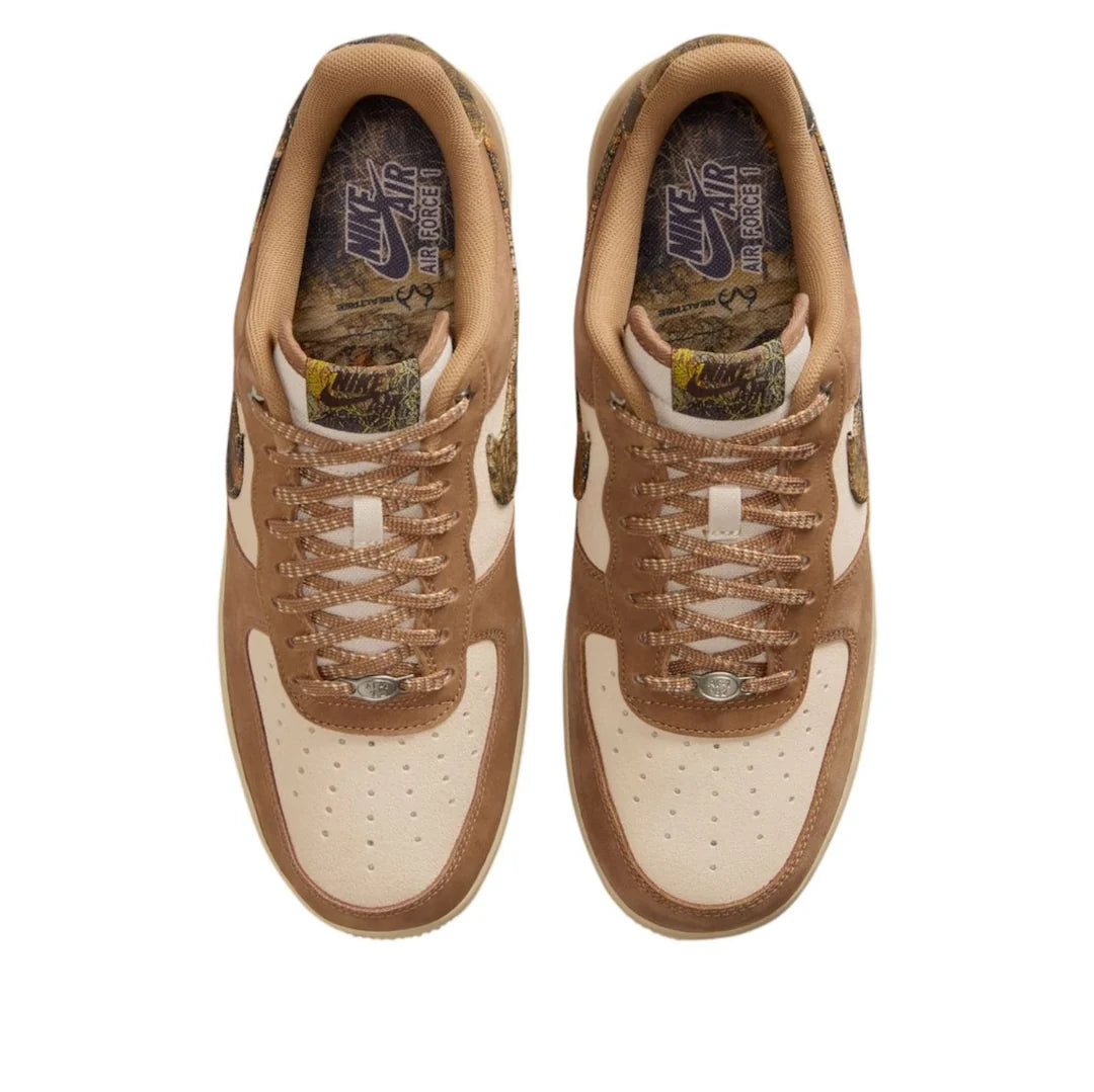 IO9803 200 Nike Air Force 1 Low '07 Realtree Rattan Rocky Tan Seal Brown Camo