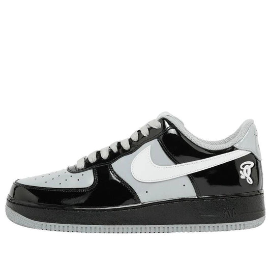 IO9974 010 Nike Air Force 1 Low Syna Central Cee Black White Smoke Grey