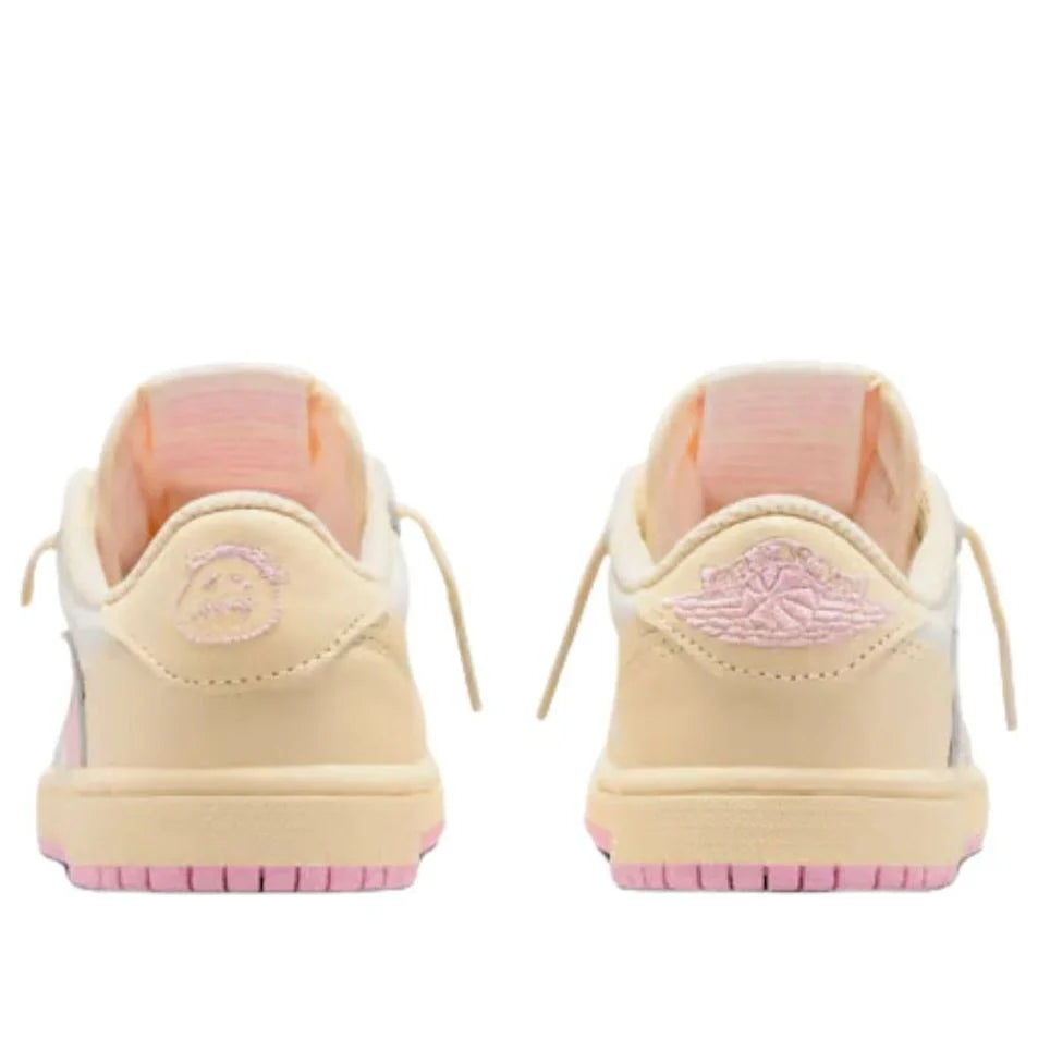 IQ7605 100 Air Jordan 1 Retro Low OG SP Travis Scott Shy Pink (PS)