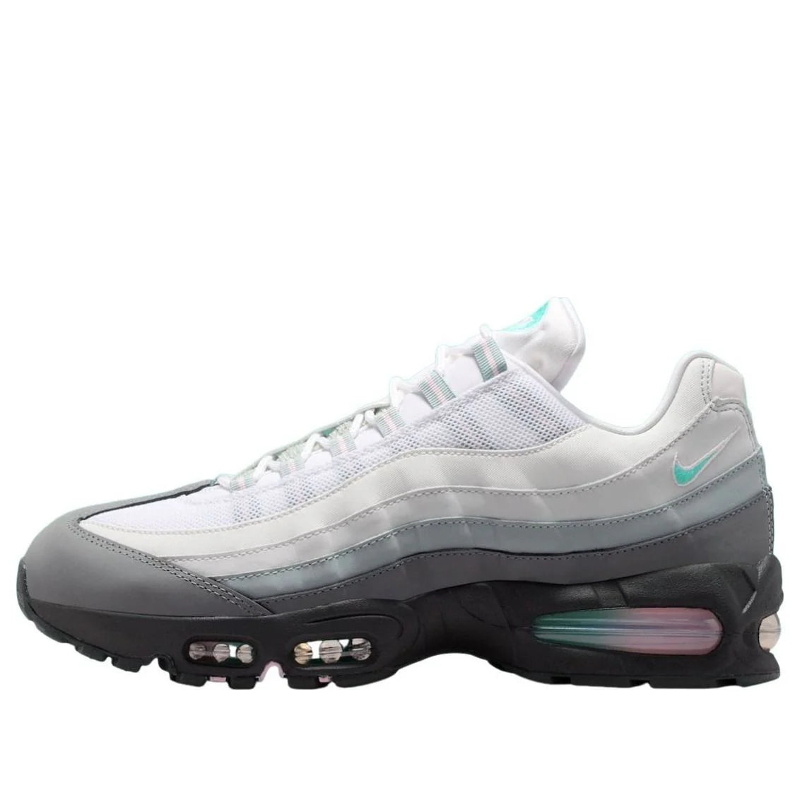 IR1473 060 Nike Air Max 95 Big Bubble White Hyper Turquoise Pink Foam