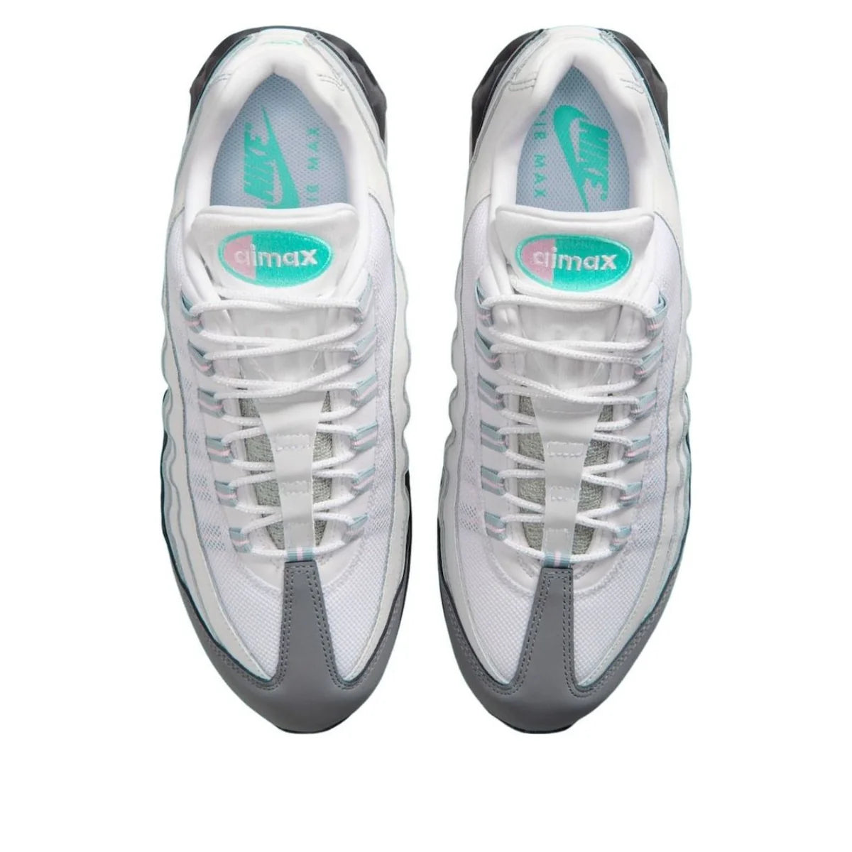 IR1473 060 Nike Air Max 95 Big Bubble White Hyper Turquoise Pink Foam