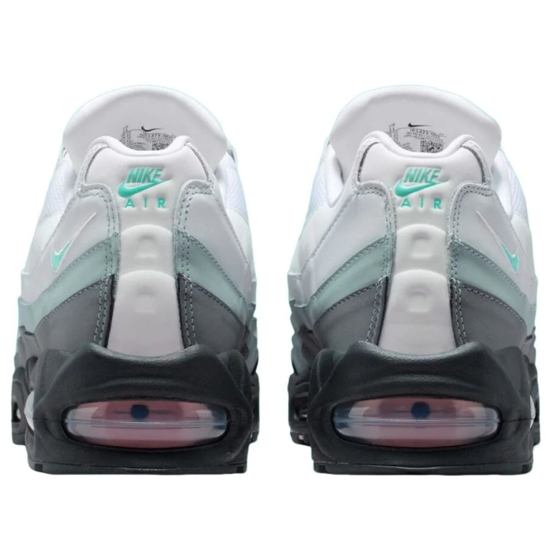 IR1473 060 Nike Air Max 95 Big Bubble White Hyper Turquoise Pink Foam
