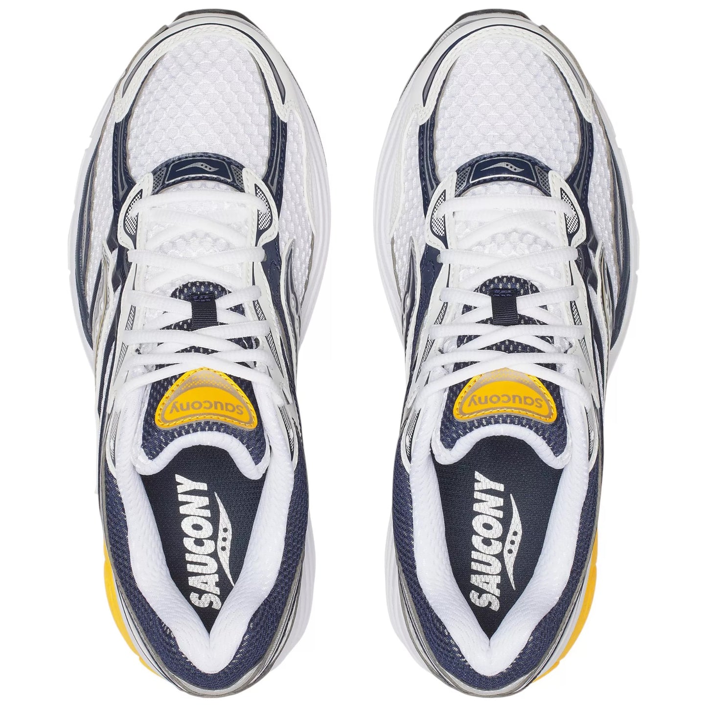 S70739 24 Saucony ProGrid Omni 9 White Navy Yellow