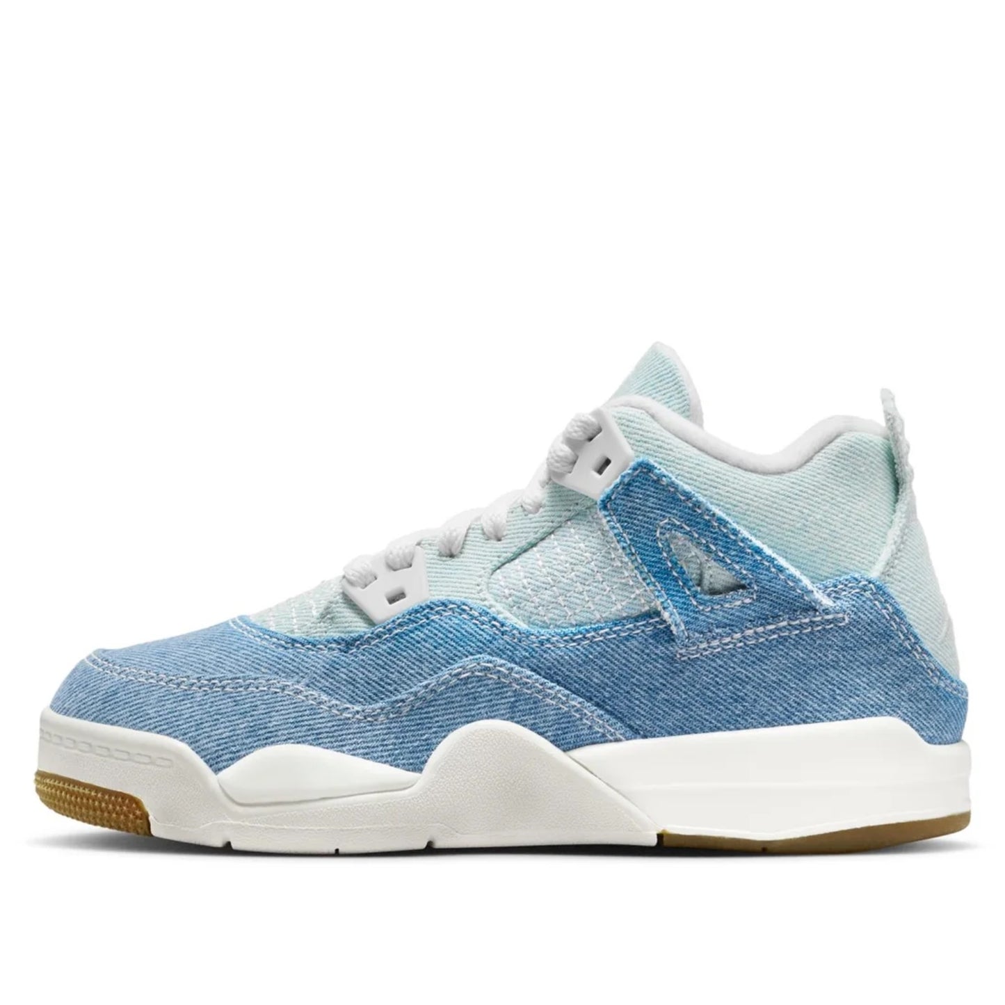 IB6715 100 Jordan 4 Retro TEX Denim Worn Blue (PS)