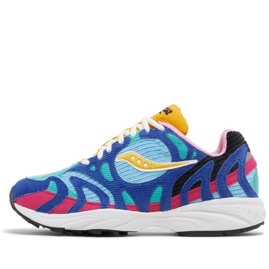 S70712 1 Saucony Grid Azura 2000 Corduroy Patchwork Multi-Color