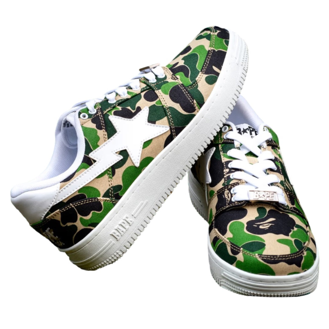 1C70191020 A Bathing Ape Bape Sta Low ABC Camo 20th Anniversary Green