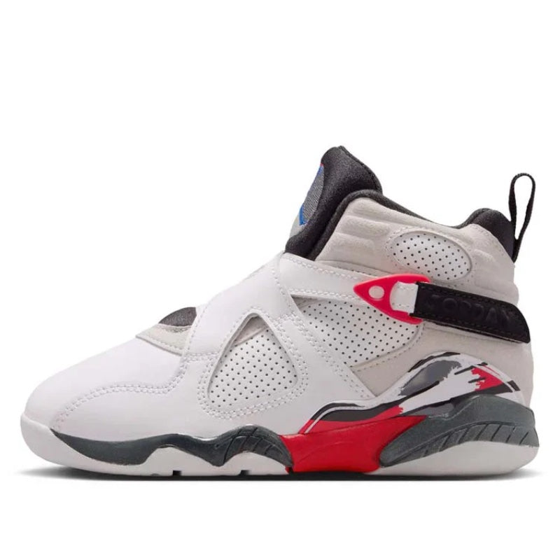 305369 100 Air Jordan 8 Retro "Bugs Bunny" White True Red (2025) (PS)