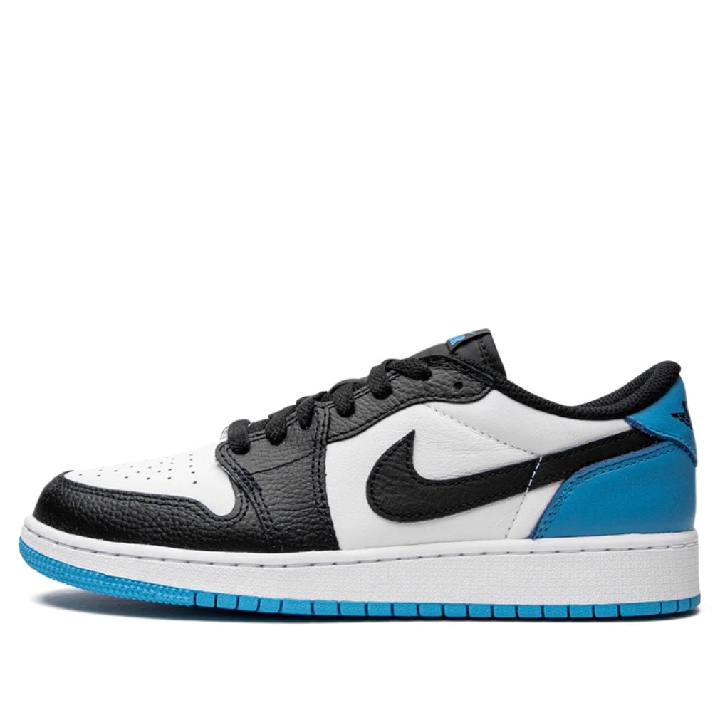 CZ0858 104 Jordan 1 Retro Low OG Black Dark Powder Blue (GS)