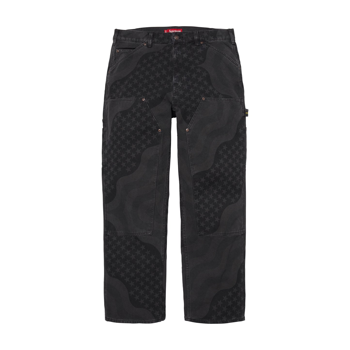 Supreme Flag Double Knee Painter Pant Black
