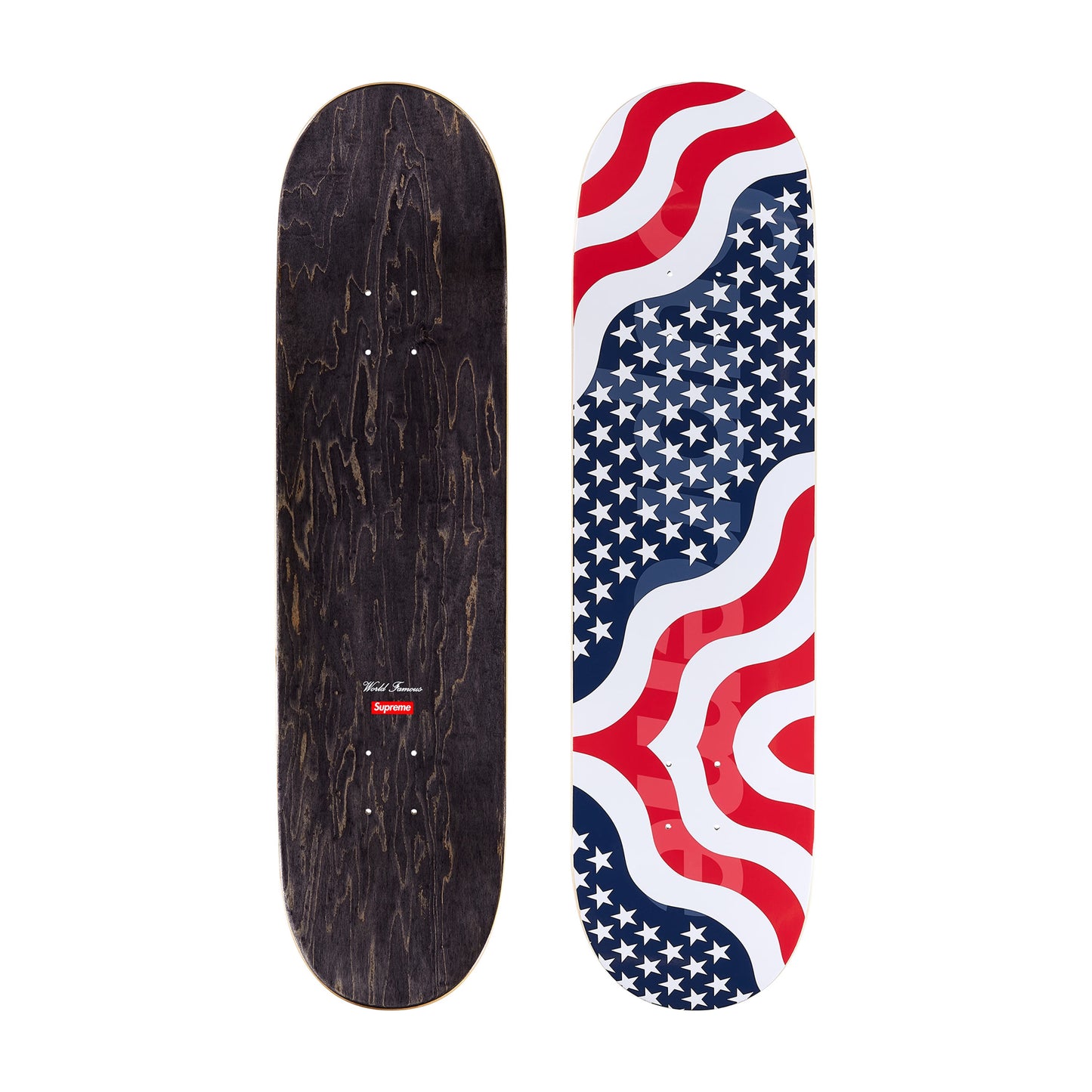 Supreme Flag Skateboard Deck Multicolor