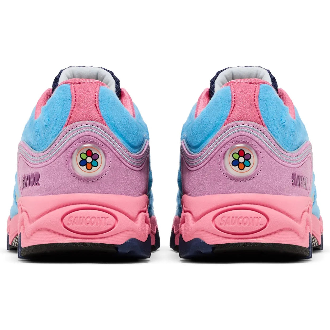 S70922 2 Saucony Matrix Jae Tips No Shoes In The House Blue Pink [NO BOX]