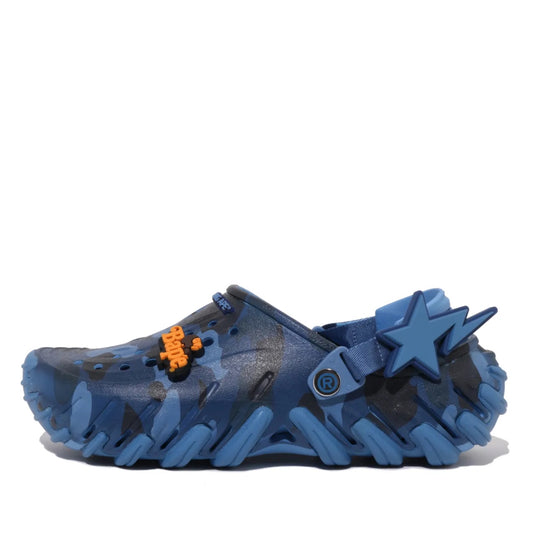213140 4SN Crocs Echo RO Clog Bape Powder Blue Camo