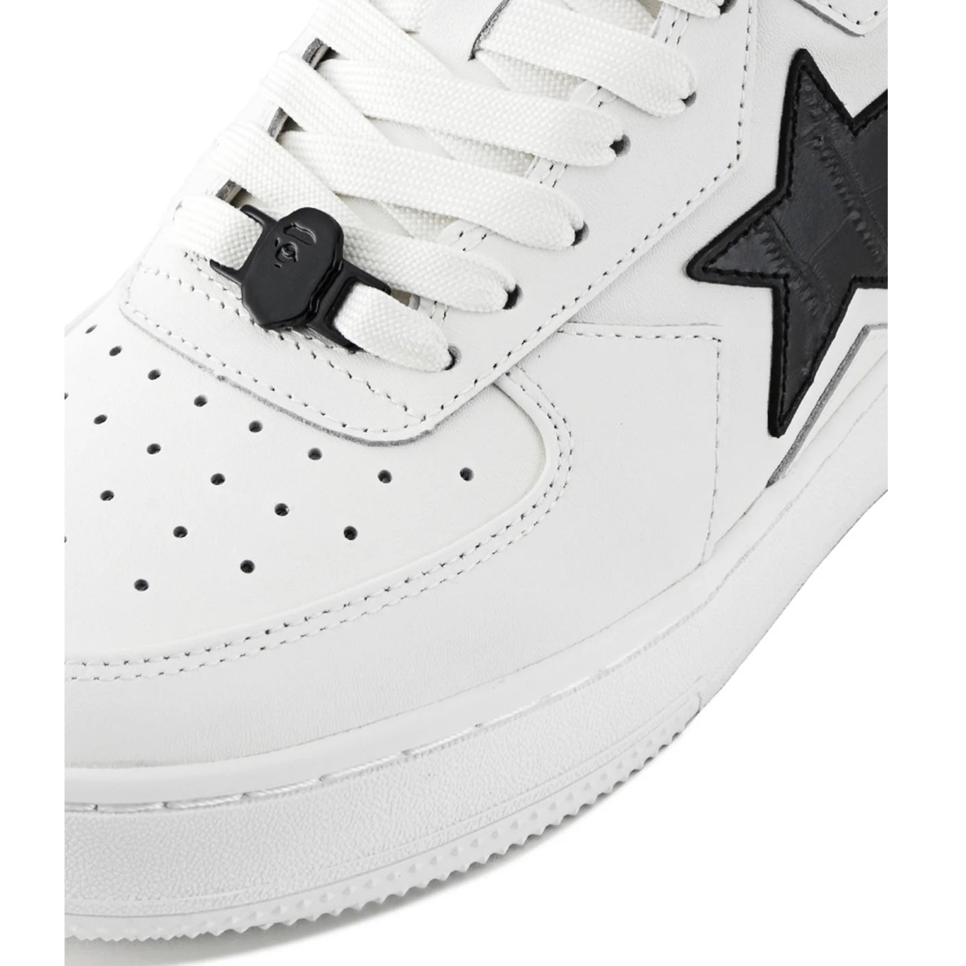 1L30191306 BLK A Bathing Ape Sta Icon #1 White Black Croc