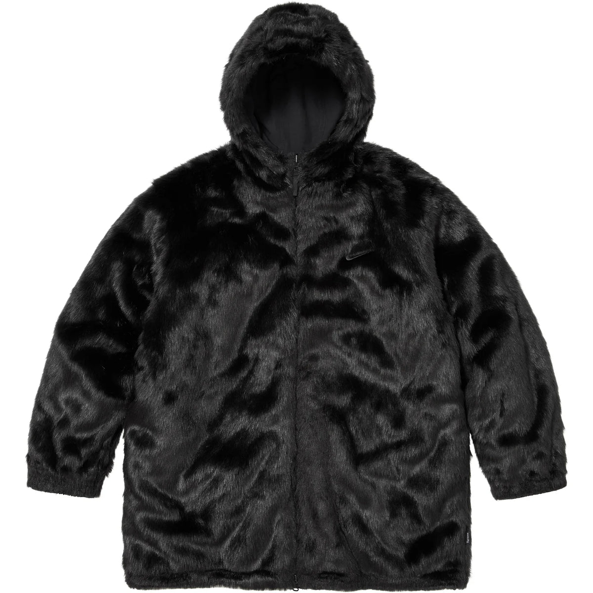 Supreme Nike Faux Fur Reversible Parka Black