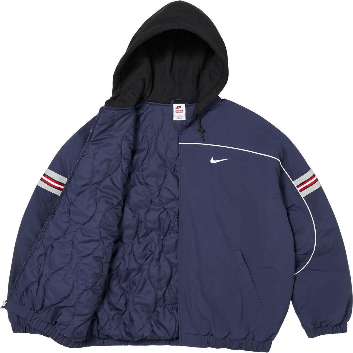 Supreme Nike Nylon Hooded Jacket Navy