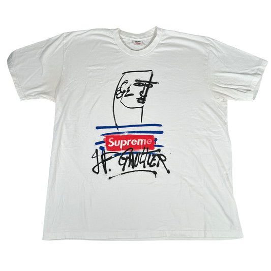 Supreme Jean Paul Gaultier Tee White [USED] - XL (Used)
