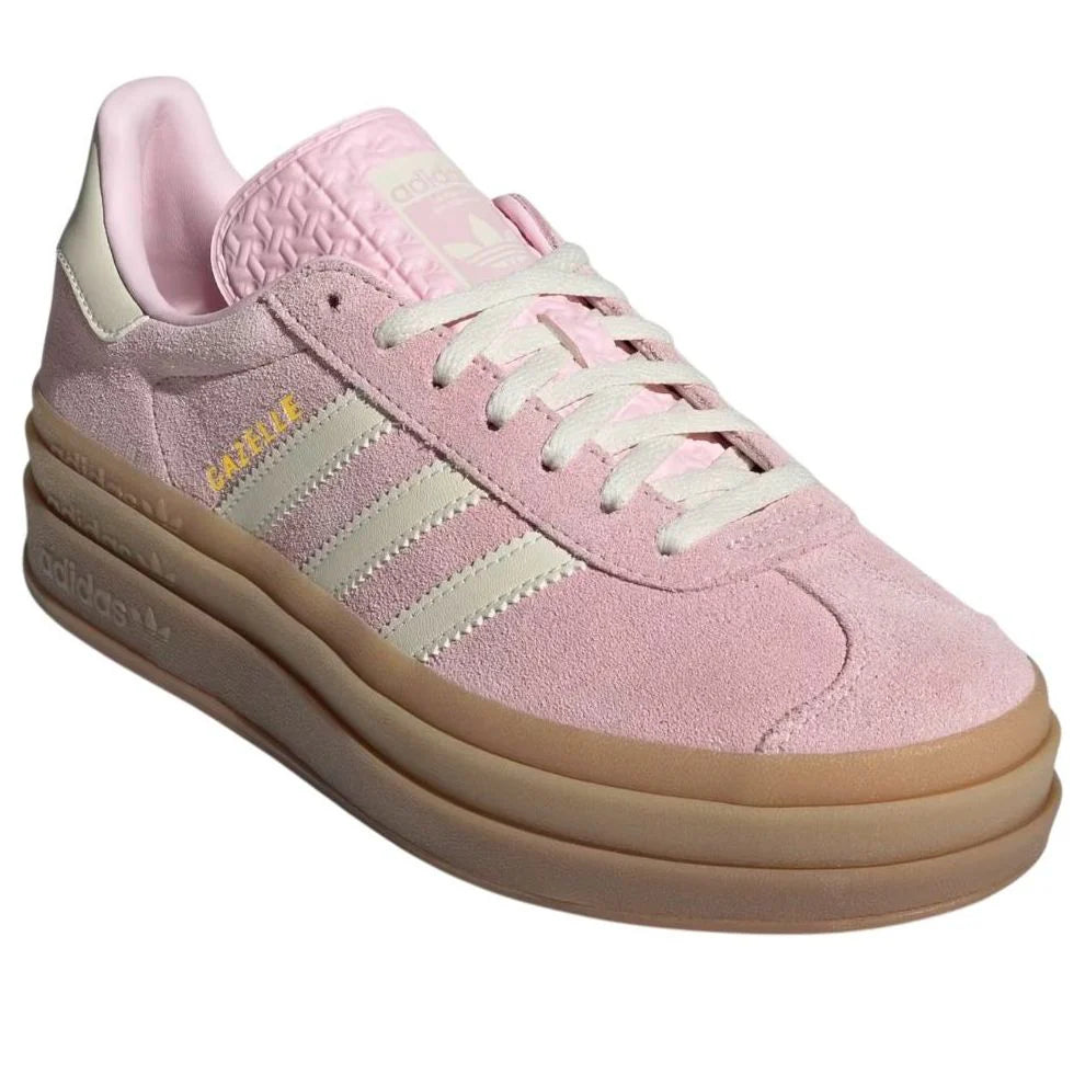 JQ7777 adidas Gazelle Bold Clear Pink Cream White (Women's)