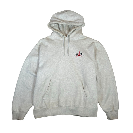Supreme Jordan Hooded Sweatshirt Ash Grey [USED] - M (Used)