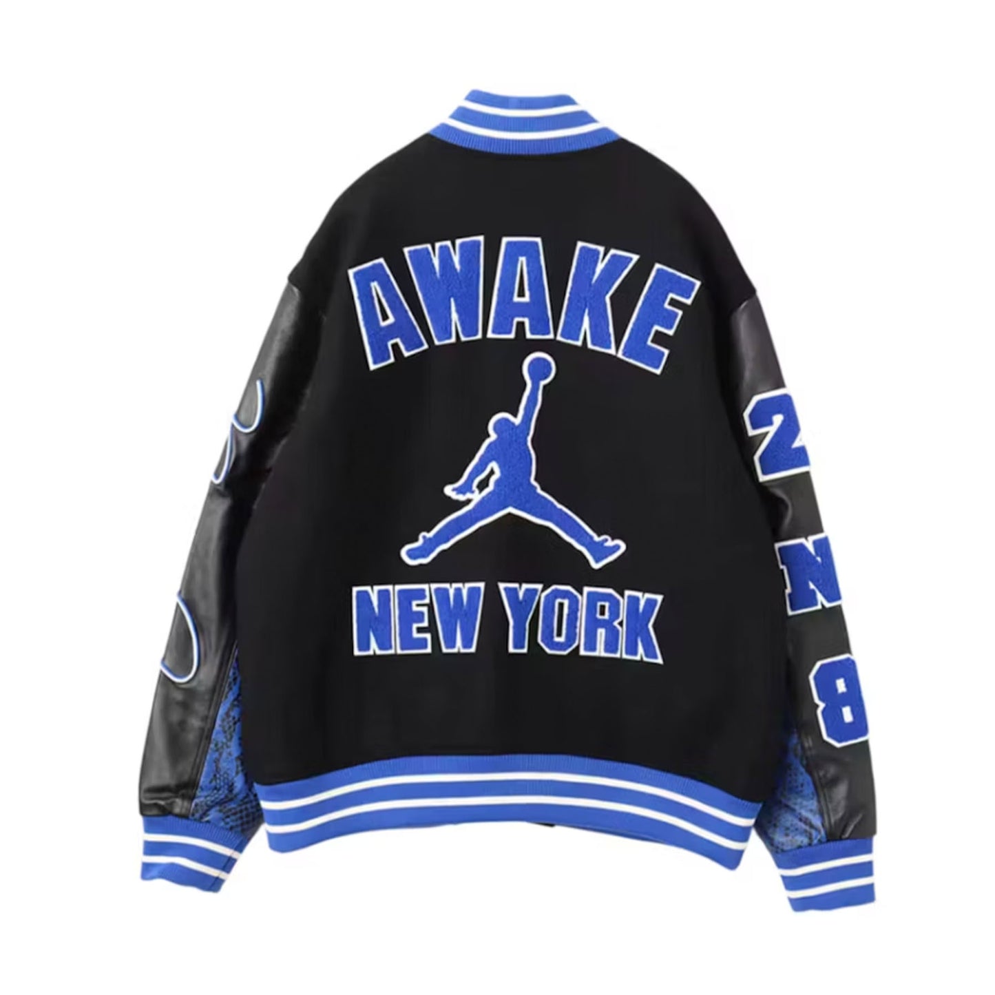 Jordan x Awake NY Varsity JacketBlack/Game Royal