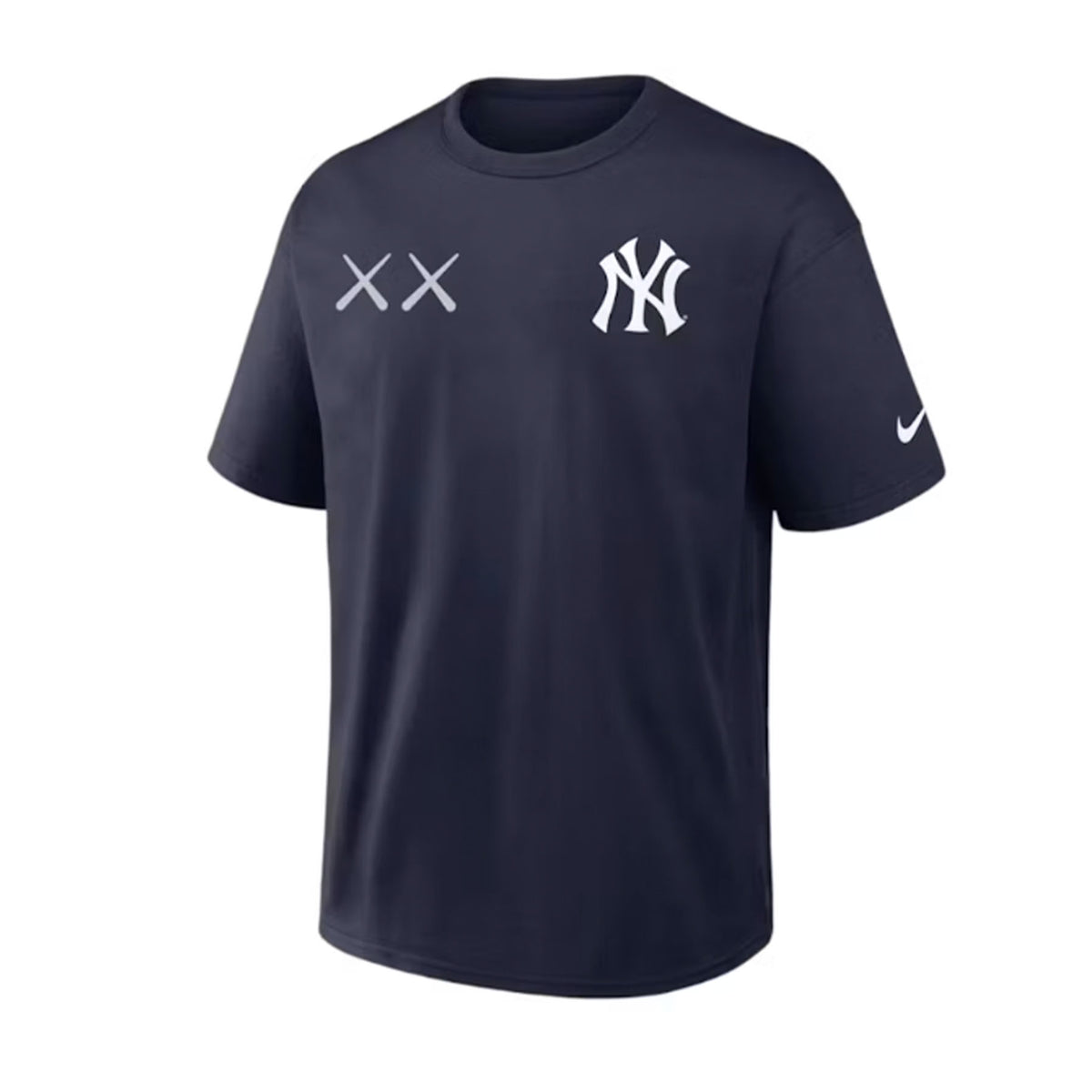 KAWS Nike MLB Fanatics Fest Elevated Max 90 New York Yankees Tee Collegiate Navy