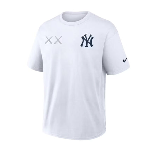 KAWS Nike MLB Fanatics Fest Elevated Max 90 New York Yankees Tee White