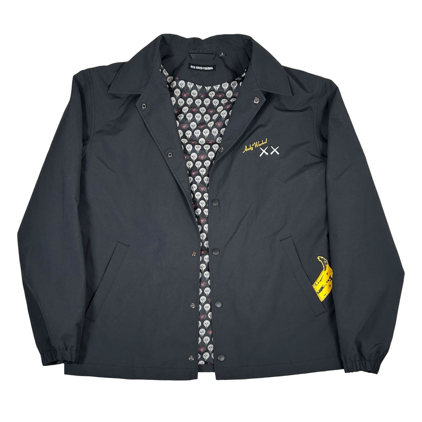 KAWS x Uniqlo Warhol Coach 474138 Jacket Black [USED] - S (Used)