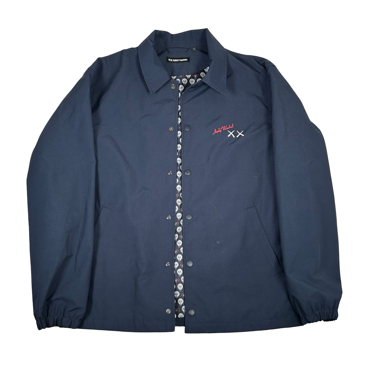 KAWS x Uniqlo Warhol Coach 476316 Jacket Navy [USED] - S (Used)