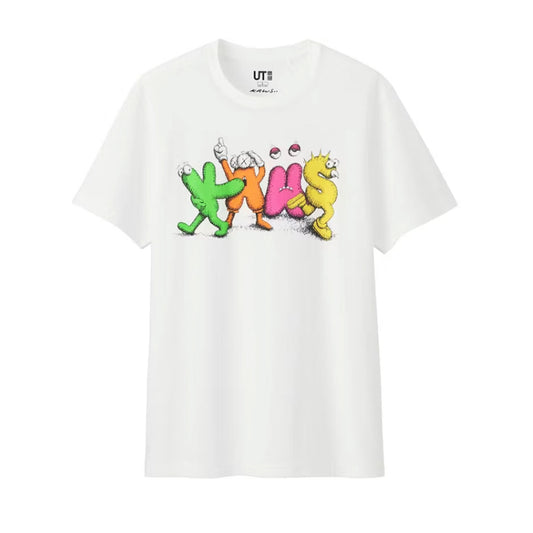 KAWS x Uniqlo Logo Tee White