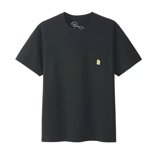 KAWS x Uniqlo x Peanuts Woodstock Pocket Tee Black