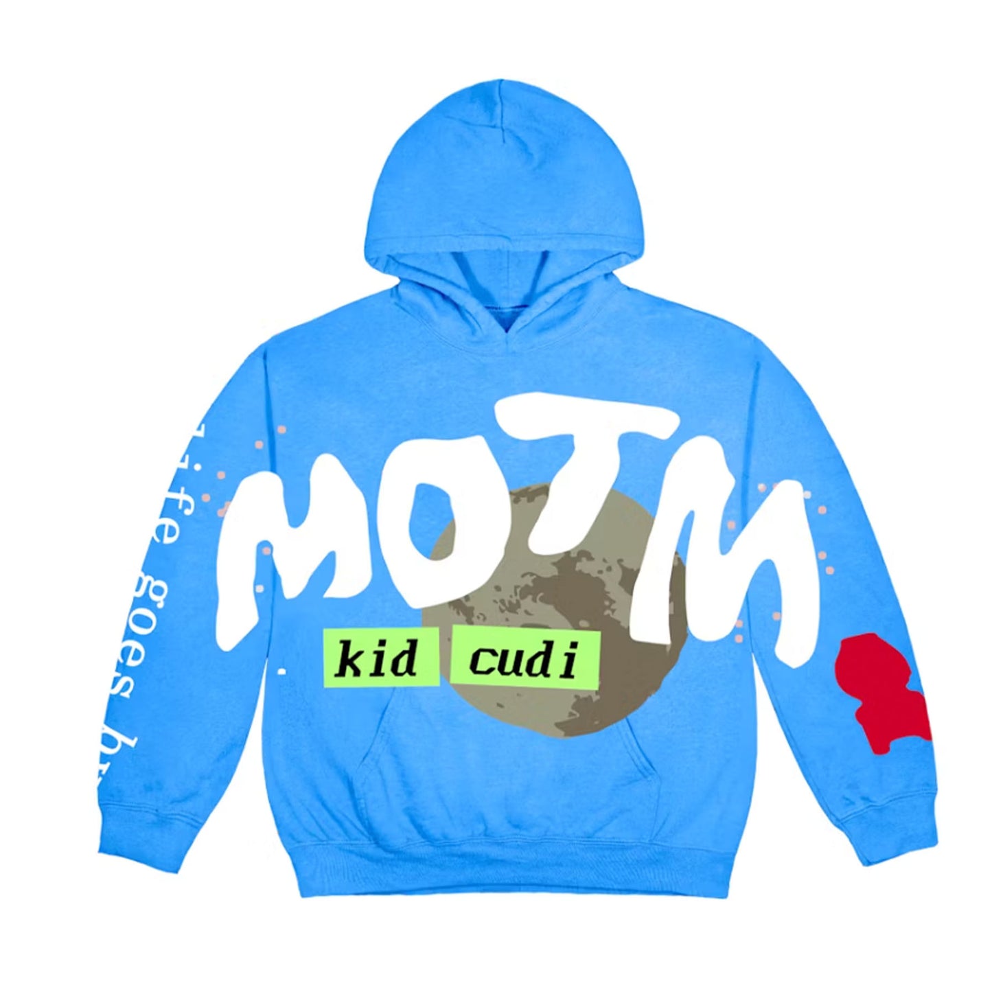 Kid Cudi CPFM For MOTM III Life Goes By Hoodie Blue [USED] - XXL (Used)