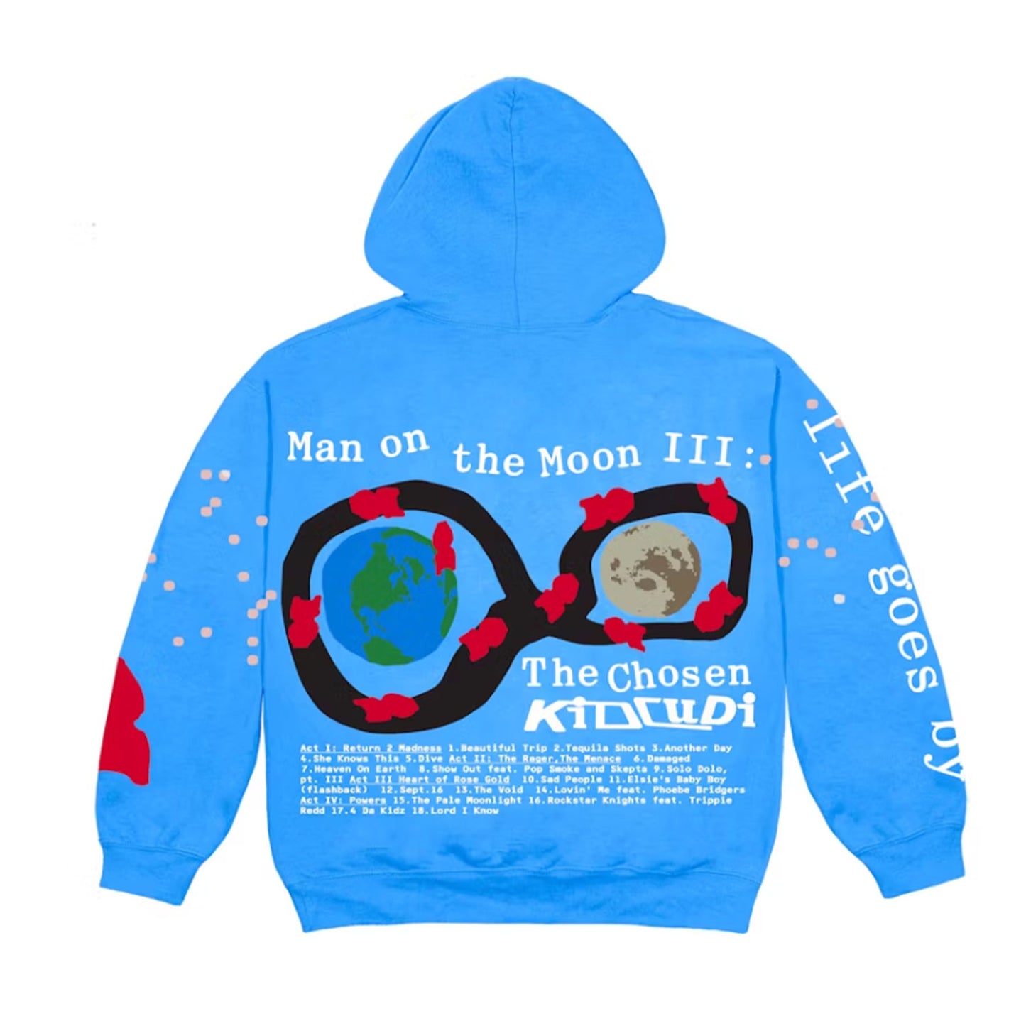 Kid Cudi CPFM For MOTM III Life Goes By Hoodie Blue [USED] - XXL (Used)