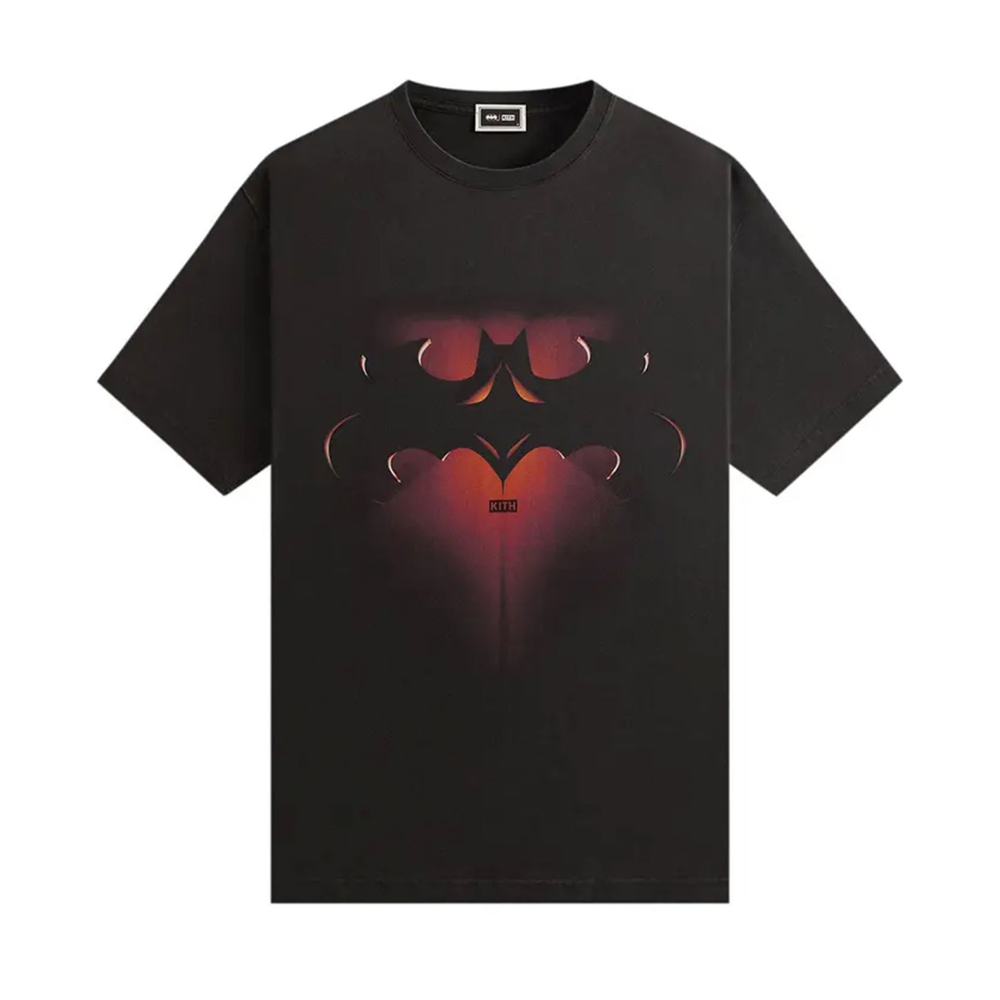Kith x Batman And Robin Logo Vintage Tee Black
