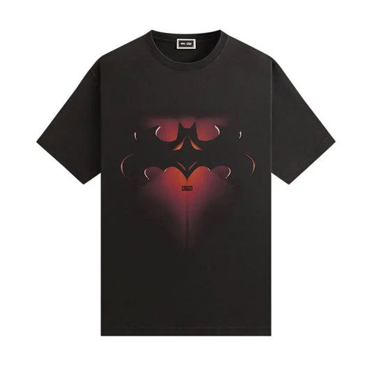 Kith x Batman And Robin Logo Vintage Tee Black