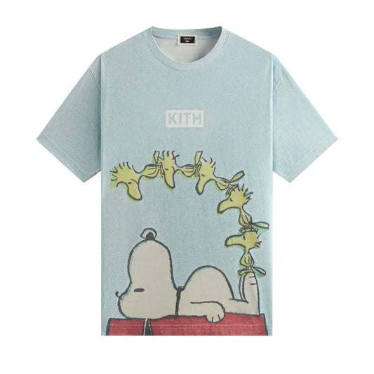 Kith For Peanuts Woodstock Doghouse Comic Vintage Tee Glisten
